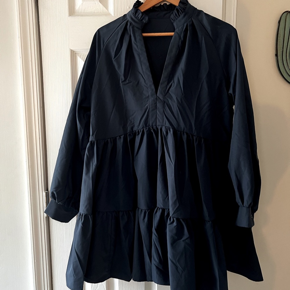 Blue baby doll dress